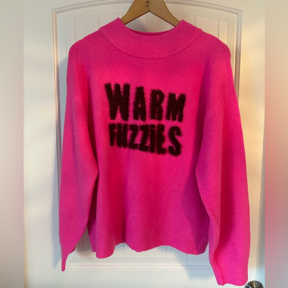 Pink Warm Fuzzies Sweater - Women’s Large - EUC